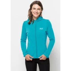 Jack Wolfskin Kapuzenfleecejacke »TURBULENCE FLEECE W«, Mit Kapuze