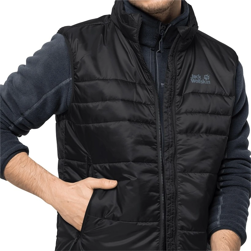 Jack Wolfskin Isolationsweste Argon (sehr Warm, Leicht, PFC-frei) Schwarz Herren 5 Jack Wolfskin Isolationsweste Argon (sehr Warm, Leicht, PFC-frei) Schwarz Herren – Bild 3