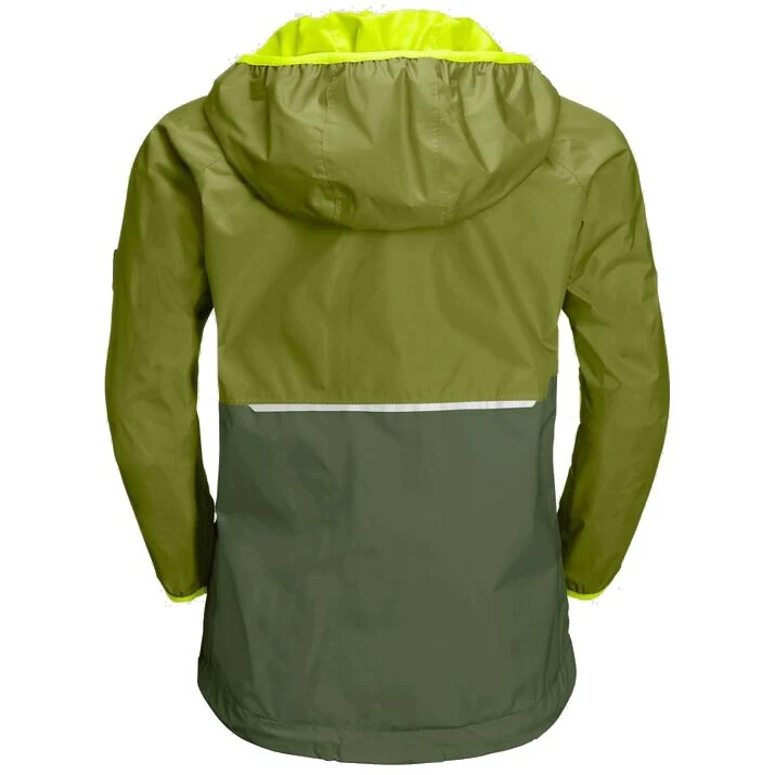 Jack Wolfskin Regenjacke Rainy (wind- Und Wasserdicht) Khaki/grün Kinder 4 Jack Wolfskin Regenjacke Rainy (wind- Und Wasserdicht) Khaki/grün Kinder – Bild 2