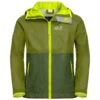 Jack Wolfskin Regenjacke Rainy (wind- Und Wasserdicht) Khaki/grün Jugendliche