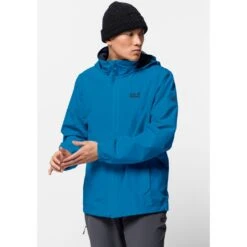 Jack Wolfskin Funktionsjacke »STORMY POINT JACKET M«, Mit Kapuze