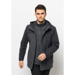 Jack Wolfskin 3-in-1-Funktionsjacke »FELDBERG 3IN1 JKT M«, (2 Teilig), Mit Kapuze