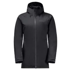 Jack Wolfskin Winterjacke Stirnberg (sehr Wasserdicht, Winddicht, Atmungsaktiv) 2022 Schwarz Damen