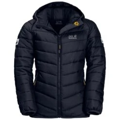 Jack Wolfskin Winterjacke Zenon (winddicht, Wasserabweisend, PFC-frei) Nachtblau Kinder