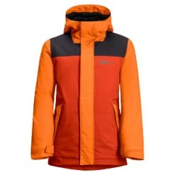 Jack Wolfskin Winterjacke Icy Mountain (wasser- Und Winddicht, Atmungsaktiv,warm) 2022 Orange Kids