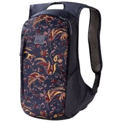 Jack Wolfskin Tagesrucksack Ancona Graphic Print (für Frauen, Breite Gurte, 14 Liter) Dunkelgrau