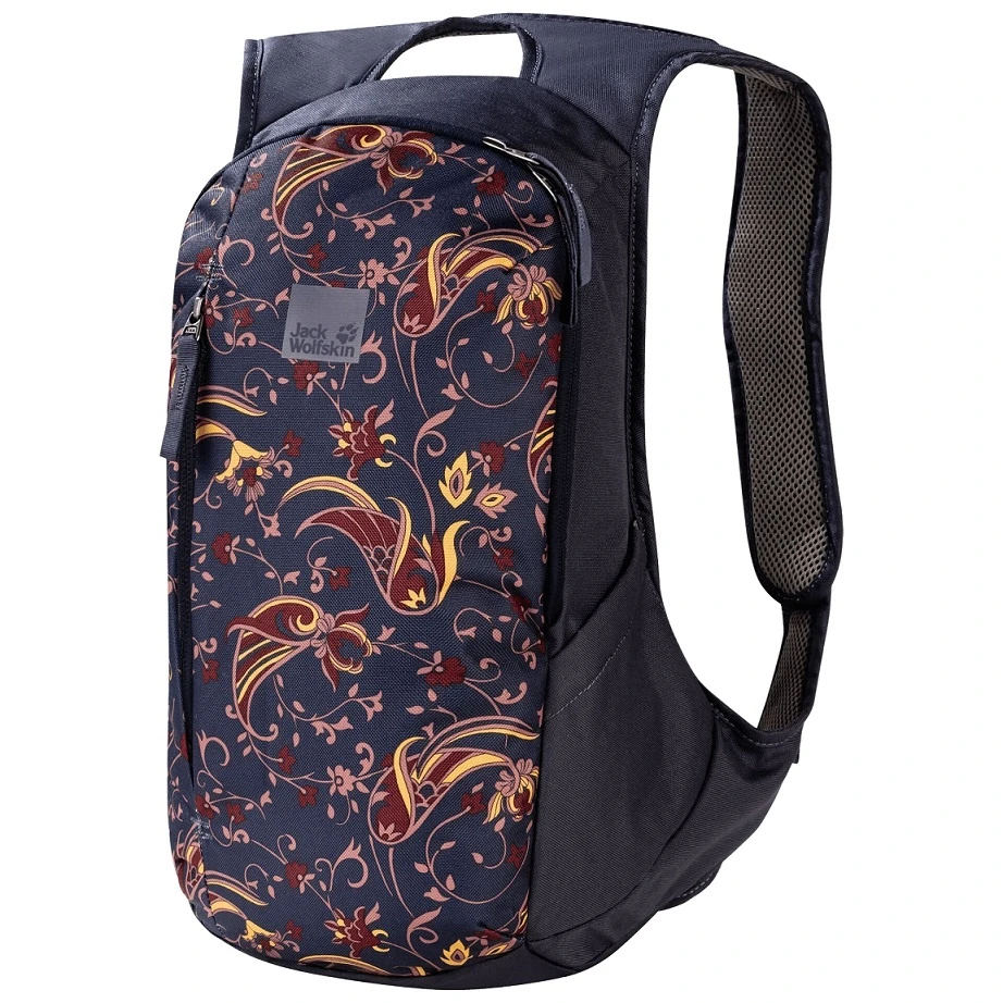 Jack Wolfskin Tagesrucksack Ancona Graphic Print (für Frauen, Breite Gurte, 14 Liter) Dunkelgrau 3 Jack Wolfskin Tagesrucksack Ancona Graphic Print (für Frauen, Breite Gurte, 14 Liter) Dunkelgrau