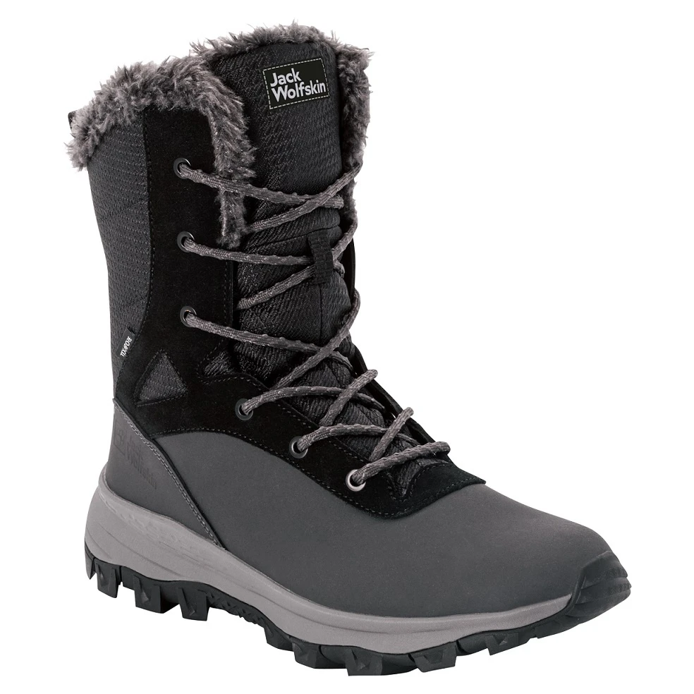 Jack Wolfskin Winterschuhe Everquest Snow High Texapore (warm, Wasserdicht, PFC-Frei) Schwarz Damen 3 Jack Wolfskin Winterschuhe Everquest Snow High Texapore (warm, Wasserdicht, PFC-Frei) Schwarz Damen