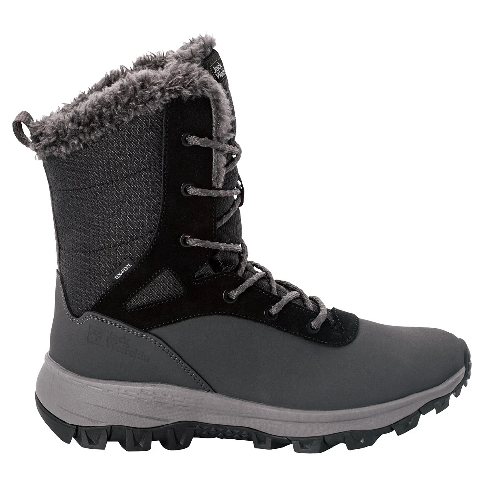 Jack Wolfskin Winterschuhe Everquest Snow High Texapore (warm, Wasserdicht, PFC-Frei) Schwarz Damen 4 Jack Wolfskin Winterschuhe Everquest Snow High Texapore (warm, Wasserdicht, PFC-Frei) Schwarz Damen – Bild 2