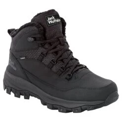 Jack Wolfskin Winterschuhe Everquest Mid Texapore (warm, Wasserdicht, PFC-Frei) Schwarz Herren