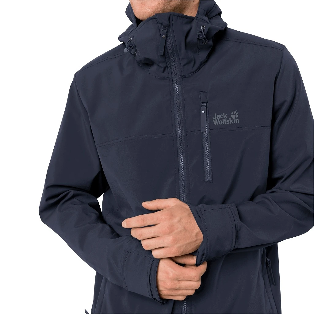 Jack Wolfskin Windjacke Desert Wind (winddicht, Wasserabweisend, PFC-frei) Nachtblau Herren 5 Jack Wolfskin Windjacke Desert Wind (winddicht, Wasserabweisend, PFC-frei) Nachtblau Herren – Bild 3