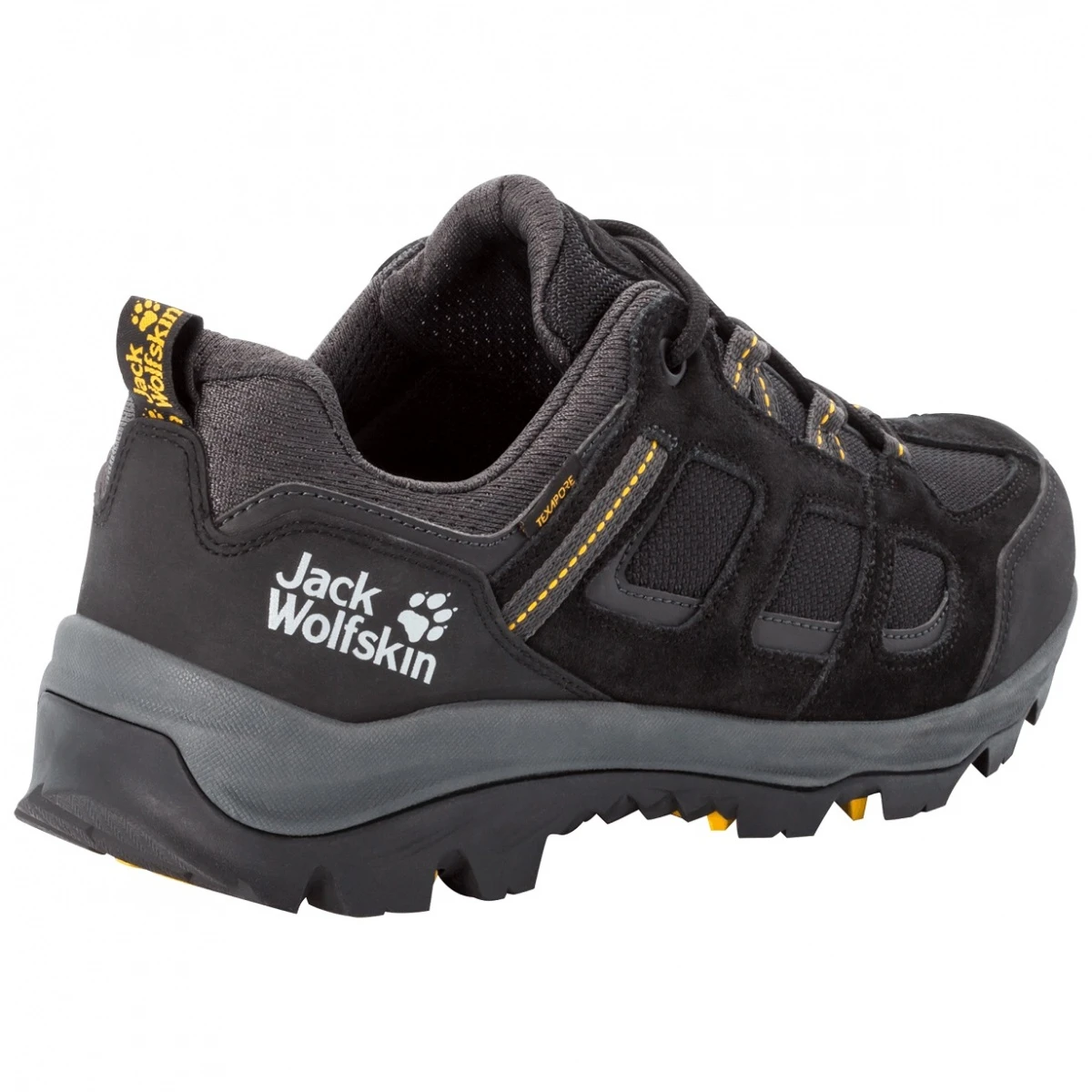 Jack Wolfskin Wanderschuhe Vojo 3 Texapore Low (wasserdicht, Atmungsaktiv) Schwarz Herren 7 Jack Wolfskin Wanderschuhe Vojo 3 Texapore Low (wasserdicht, Atmungsaktiv) Schwarz Herren – Bild 5