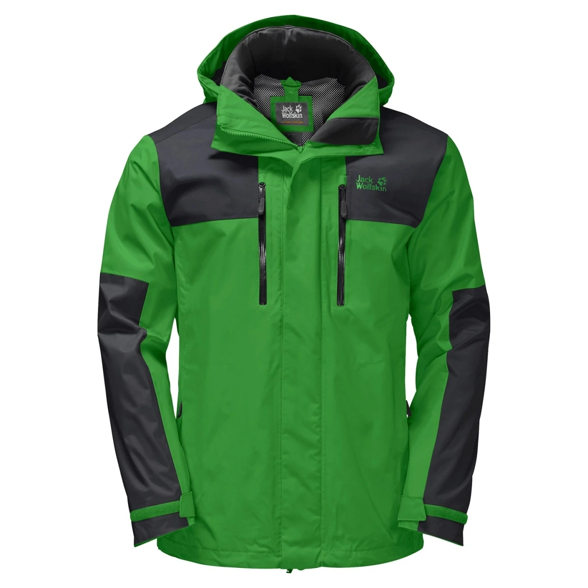 Jack Wolfskin Ganzjahresjacke Jasper Flex (wasserdicht) Grün Herren 4 Jack Wolfskin Ganzjahresjacke Jasper Flex (wasserdicht) Grün Herren – Bild 2