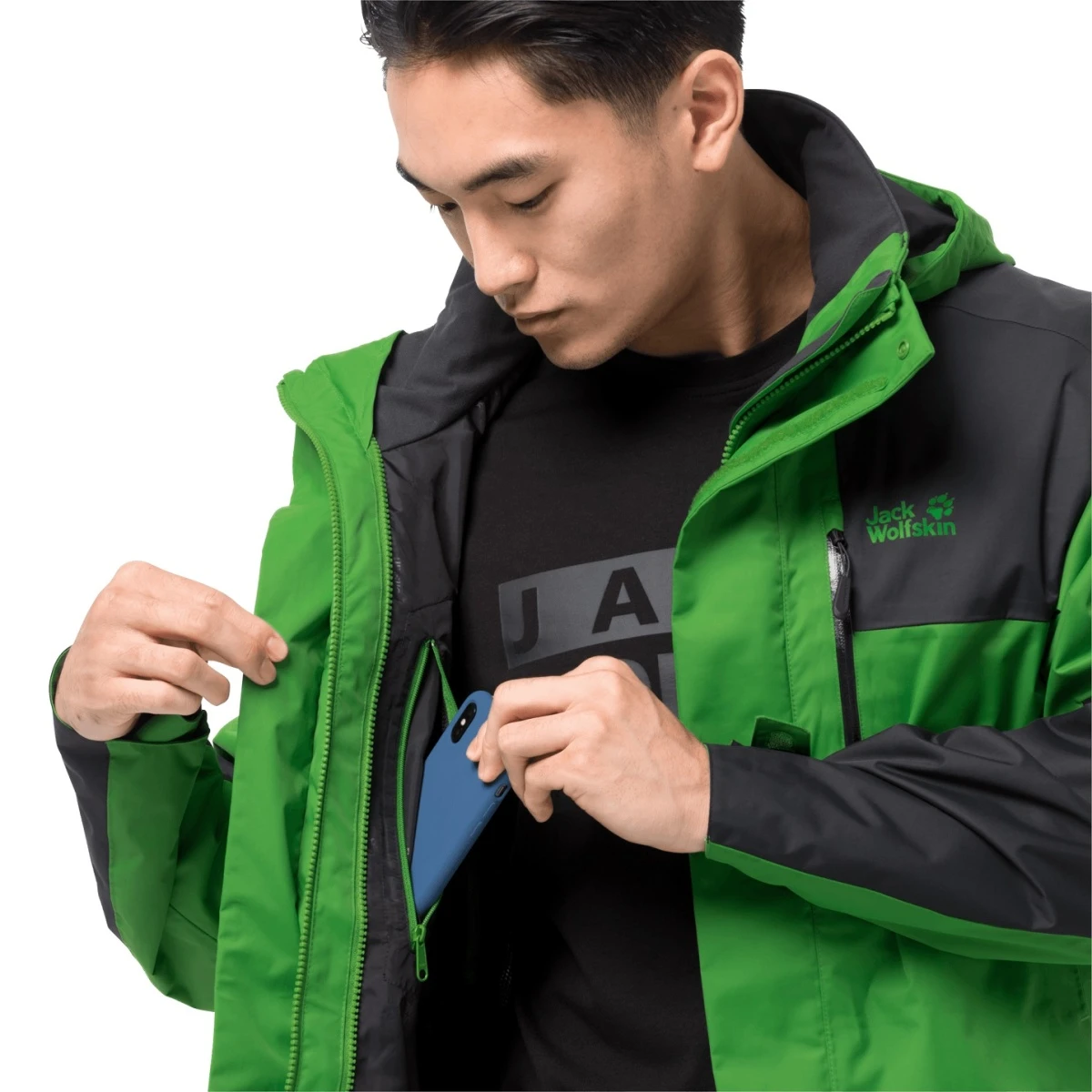 Jack Wolfskin Ganzjahresjacke Jasper Flex (wasserdicht) Grün Herren 6 Jack Wolfskin Ganzjahresjacke Jasper Flex (wasserdicht) Grün Herren – Bild 4