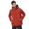 Jack Wolfskin Wander-Ganzjahresjacke Three Peaks (wasserdicht) Rot Herren