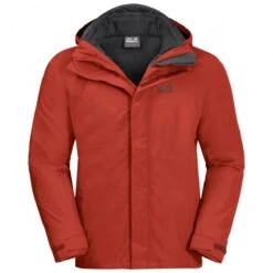Jack Wolfskin Wander-Ganzjahresjacke Three Peaks (wasserdicht) Rot Herren -Jack Wolfskin Jack Wolfskin 1112281 3740 three peaks jacket m pepper205 1200x1200 1