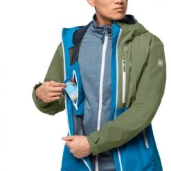 Jack Wolfskin Ganzjahresjacke Eagle Peak 2021 Dunkelgrün/blau Herren -Jack Wolfskin Jack Wolfskin 1112991 1340 eagle peak jacket m204 1200x1200 1