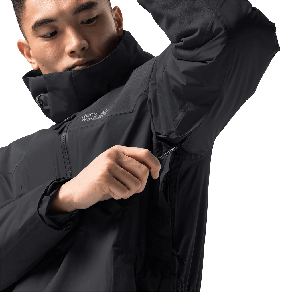 Jack Wolfskin Winter-/Wanderjacke Brecon Range Insulated Schwarz Herren 7 Jack Wolfskin Winter-/Wanderjacke Brecon Range Insulated Schwarz Herren – Bild 5