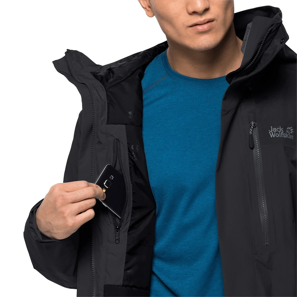 Jack Wolfskin Winter-/Wanderjacke Brecon Range Insulated Schwarz Herren 8 Jack Wolfskin Winter-/Wanderjacke Brecon Range Insulated Schwarz Herren – Bild 6