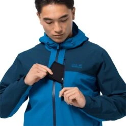 Jack Wolfskin Wander-Funktionsjacke Go Hike (wind-/wasserdicht) Pazifikblau Herren -Jack Wolfskin Jack Wolfskin 1114051 1361 go hike jacke206 1024x1024 1