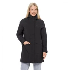 Jack Wolfskin Wintermantel Silent Wisper Parka (wasser- Und Winddicht, PFC-frei) Schwarz Damen