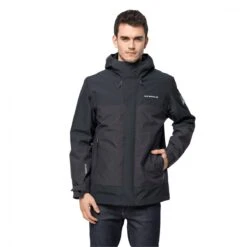 Jack Wolfskin Winterjacke DNA Supernova 3-in-1 (wasserdicht, Winddicht, PFC-frei) Phantomgrau Herren
