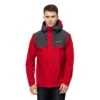 Jack Wolfskin Übergangs-/Wanderjacke DNA Block - Wetterschutzjacke, Wasserdicht, Winddicht, PFC-frei - Rot Herren