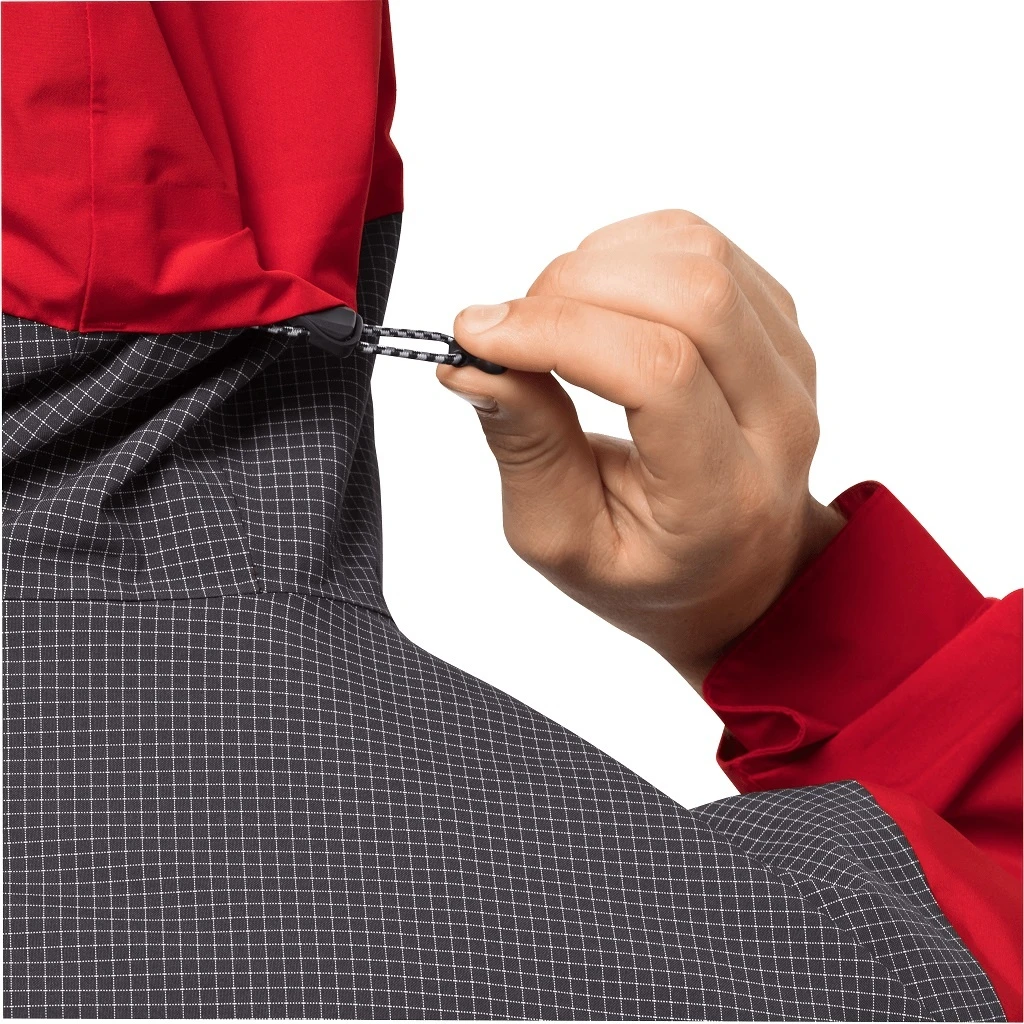 Jack Wolfskin Übergangs-/Wanderjacke DNA Block - Wetterschutzjacke, Wasserdicht, Winddicht, PFC-frei - Rot Herren 6 Jack Wolfskin Übergangs-/Wanderjacke DNA Block - Wetterschutzjacke, Wasserdicht, Winddicht, PFC-frei - Rot Herren – Bild 4