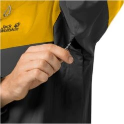 Jack Wolfskin Wanderjacke Peak (sehr Wasserdicht, Winddicht, PFC-frei) Phantomgrau/gelb Herren -Jack Wolfskin Jack Wolfskin 1115141 6352 peak jacket m205 1200x1200 1