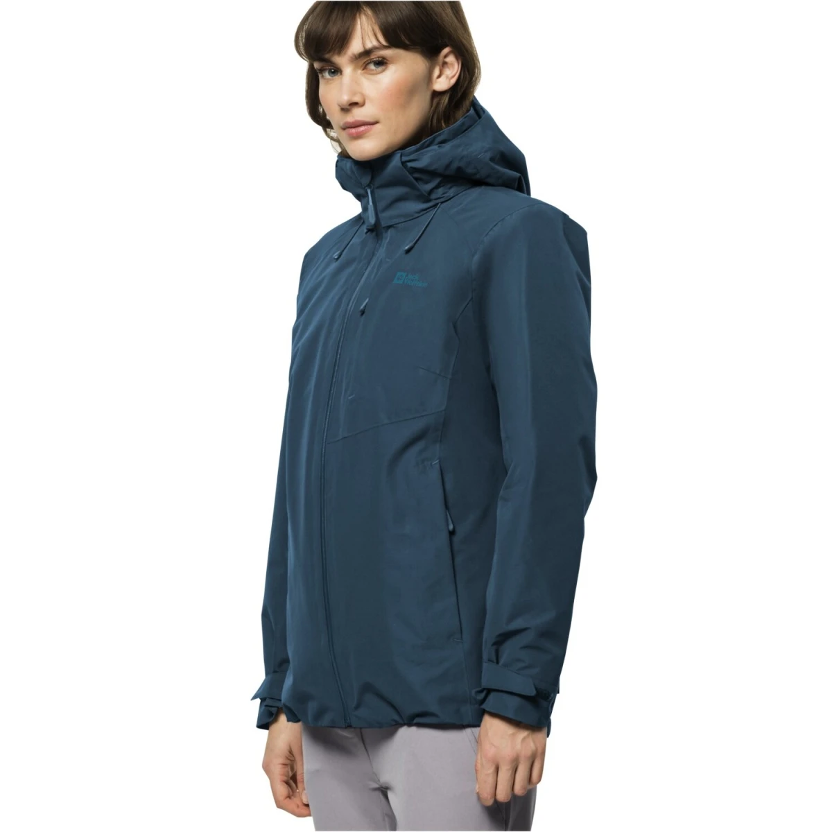 Jack Wolfskin Winterjacke Bergland 3in1 (sehr Warm, Wasser-und Winddicht) Korallenblau Damen 12 Jack Wolfskin Winterjacke Bergland 3in1 (sehr Warm, Wasser-und Winddicht) Korallenblau Damen – Bild 10