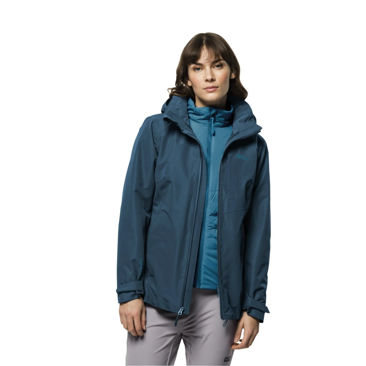 Jack Wolfskin Winterjacke Bergland 3in1 (sehr Warm, Wasser-und Winddicht) Korallenblau Damen 3 Jack Wolfskin Winterjacke Bergland 3in1 (sehr Warm, Wasser-und Winddicht) Korallenblau Damen