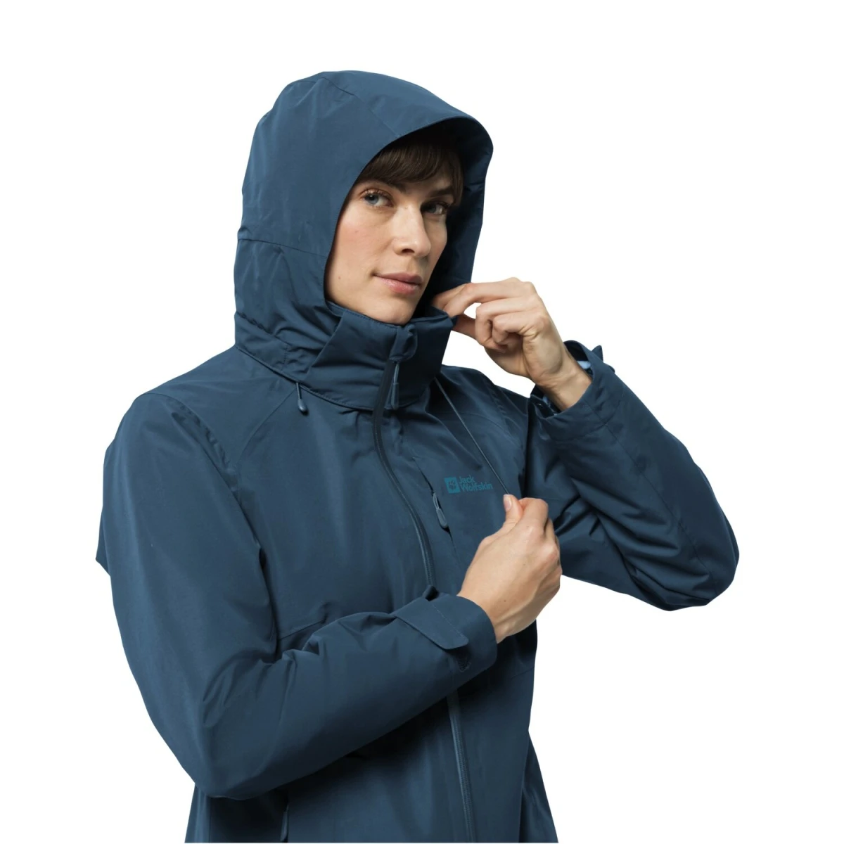 Jack Wolfskin Winterjacke Bergland 3in1 (sehr Warm, Wasser-und Winddicht) Korallenblau Damen 10 Jack Wolfskin Winterjacke Bergland 3in1 (sehr Warm, Wasser-und Winddicht) Korallenblau Damen – Bild 8