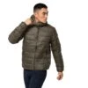 Jack Wolfskin Winter-Daunenjacke Helium (sehr Warm, Winddicht, Leicht, PFC-frei) Braungrün Herren
