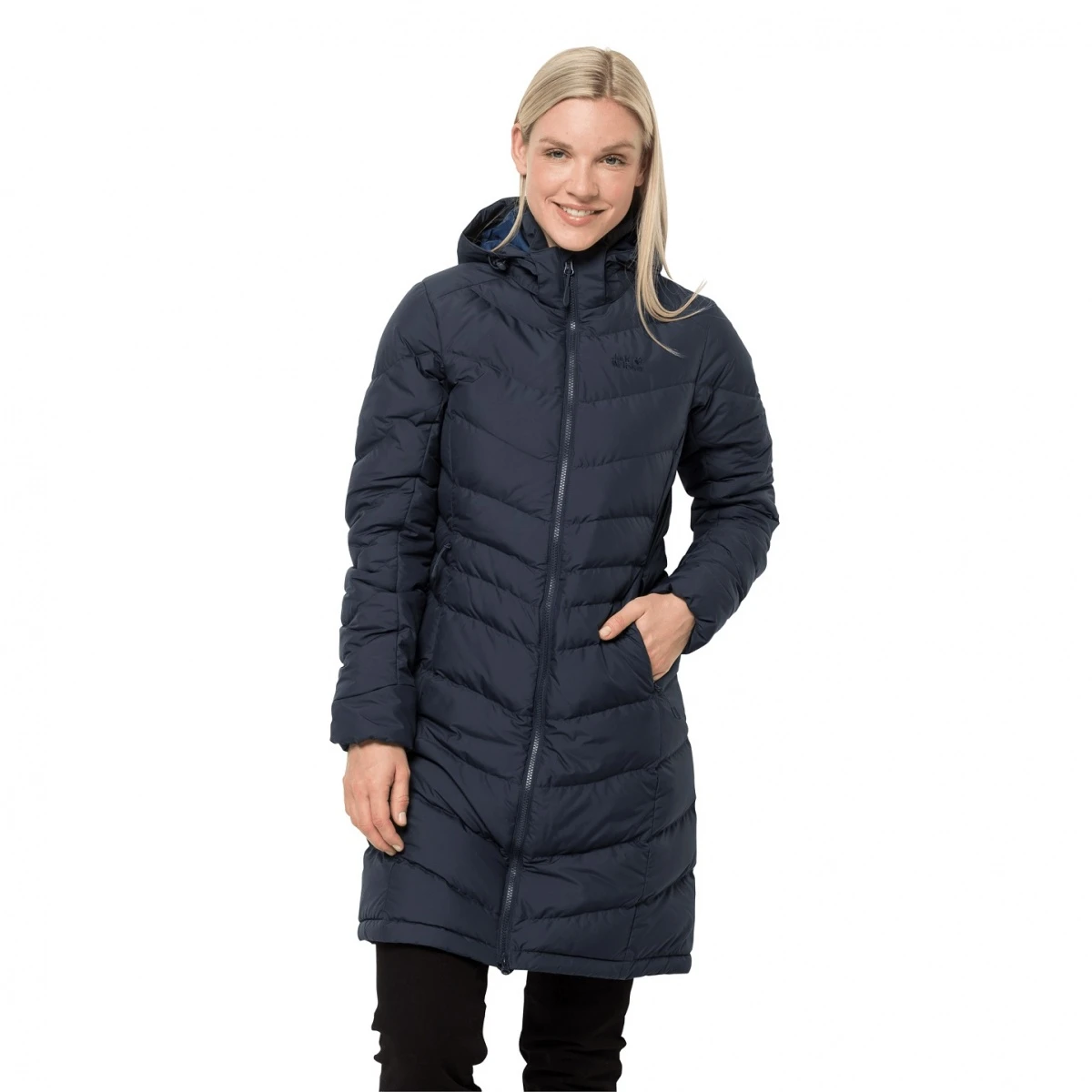 Jack Wolfskin Winter-Daunenmantel Selenium Coat (winddicht, Sehr Warm, PFC-frei) Dunkelblau Damen 3 Jack Wolfskin Winter-Daunenmantel Selenium Coat (winddicht, Sehr Warm, PFC-frei) Dunkelblau Damen