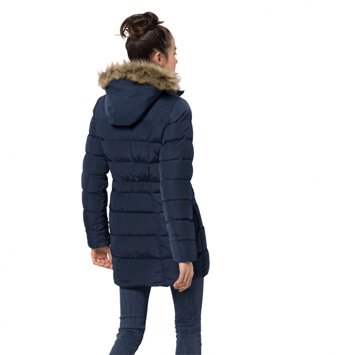 Jack Wolfskin Wintermantel Baffin Island Dunkelblau Damen 5 Jack Wolfskin Wintermantel Baffin Island Dunkelblau Damen – Bild 3