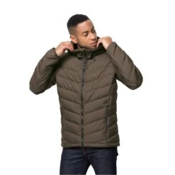 Jack Wolfskin Winterjacke Fairmont (sehr Warm, Winddicht) #22 Nussbraun Herren