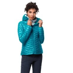 Jack Wolfskin Winter-Daunenjacke Atmosphere Cyanblau Damen