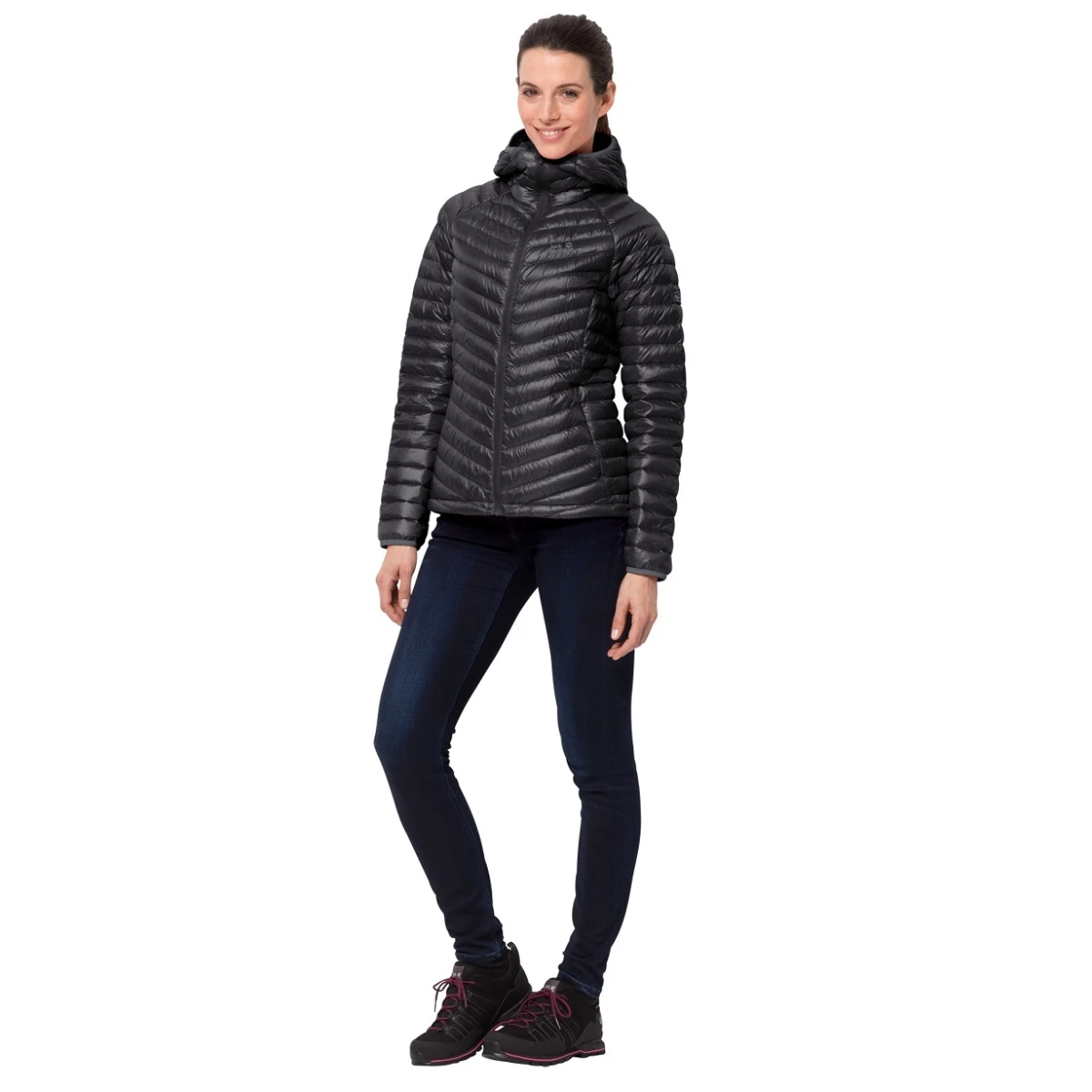 Jack Wolfskin Winter-Daunenjacke Atmosphere Schwarz Damen 3 Jack Wolfskin Winter-Daunenjacke Atmosphere Schwarz Damen