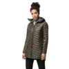 Jack Wolfskin Winter-Daunenmantel Atmosphere (sehr Warm, Winddicht, PFC-frei) Granitgrau Damen