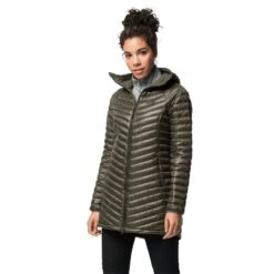 Jack Wolfskin Winter-Daunenmantel Atmosphere (sehr Warm, Winddicht, PFC-frei) Granitgrau Damen