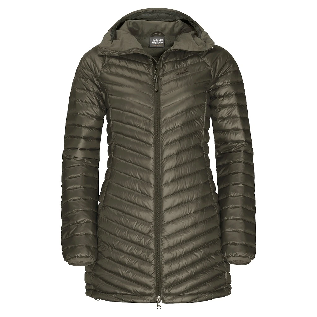 Jack Wolfskin Winter-Daunenmantel Atmosphere (sehr Warm, Winddicht, PFC-frei) Granitgrau Damen 4 Jack Wolfskin Winter-Daunenmantel Atmosphere (sehr Warm, Winddicht, PFC-frei) Granitgrau Damen – Bild 2