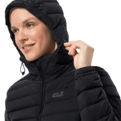 Jack Wolfskin Winter-Daunenmantel Glowing Mountain Coat (winddicht, Warm, PFC-frei) Schwarz Damen -Jack Wolfskin Jack Wolfskin 1206151 6000 glowing mountain coat204 1024x1024 1