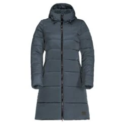 Jack Wolfskin Wintermantel Eisbach Coat (winddicht, Wasserabweisend, PFC-frei) 2022 Blau Damen