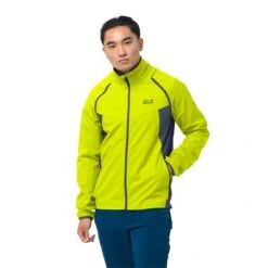 Jack Wolfskin Fahrrad-Softshelljacke Und Weste Tandem (PFC-Frei) Gelb Herren