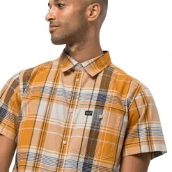 Jack Wolfskin Freizeit- Und Reisehemd Kurzarm Little Lake Orange Herren -Jack Wolfskin Jack Wolfskin 1403421 7690 little lake shirt m203 1024x1024 1
