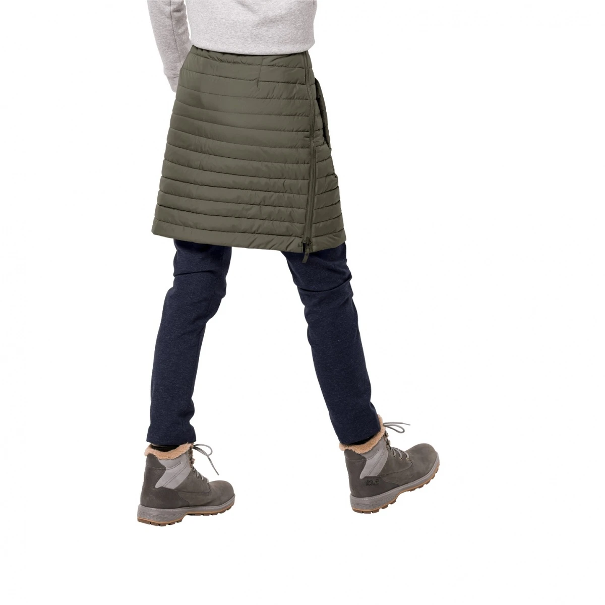 Jack Wolfskin Winterrock Iceguard (winddicht, Warm Wattiert, PFC-frei) Dunkelgrün Damen 5 Jack Wolfskin Winterrock Iceguard (winddicht, Warm Wattiert, PFC-frei) Dunkelgrün Damen – Bild 3