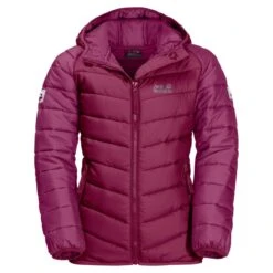 Jack Wolfskin Winterjacke Zenon (winddicht, Wasserabweisend, PFC-frei) Rubinrot Kinder
