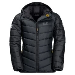 Jack Wolfskin Winterjacke Zenon (winddicht, Wasserabweisend, PFC-frei) Phantomgrau Kinder/Jugendliche (164-176)