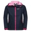 Jack Wolfskin Regenjacke Rainy (wind- Und Wasserdicht) Blau/pink Kinder