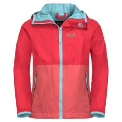 Jack Wolfskin Regenjacke Rainy (wind- Und Wasserdicht) Rose Kinder